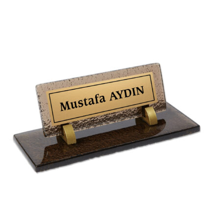 Bronz Cam Masa İsimliği